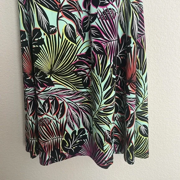 NWT Tommy Bahama high neck halter dress lively leaves M - Picture 4 of 9